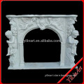 China Best Classic Imitation Stone Fireplace Mantel With Kids